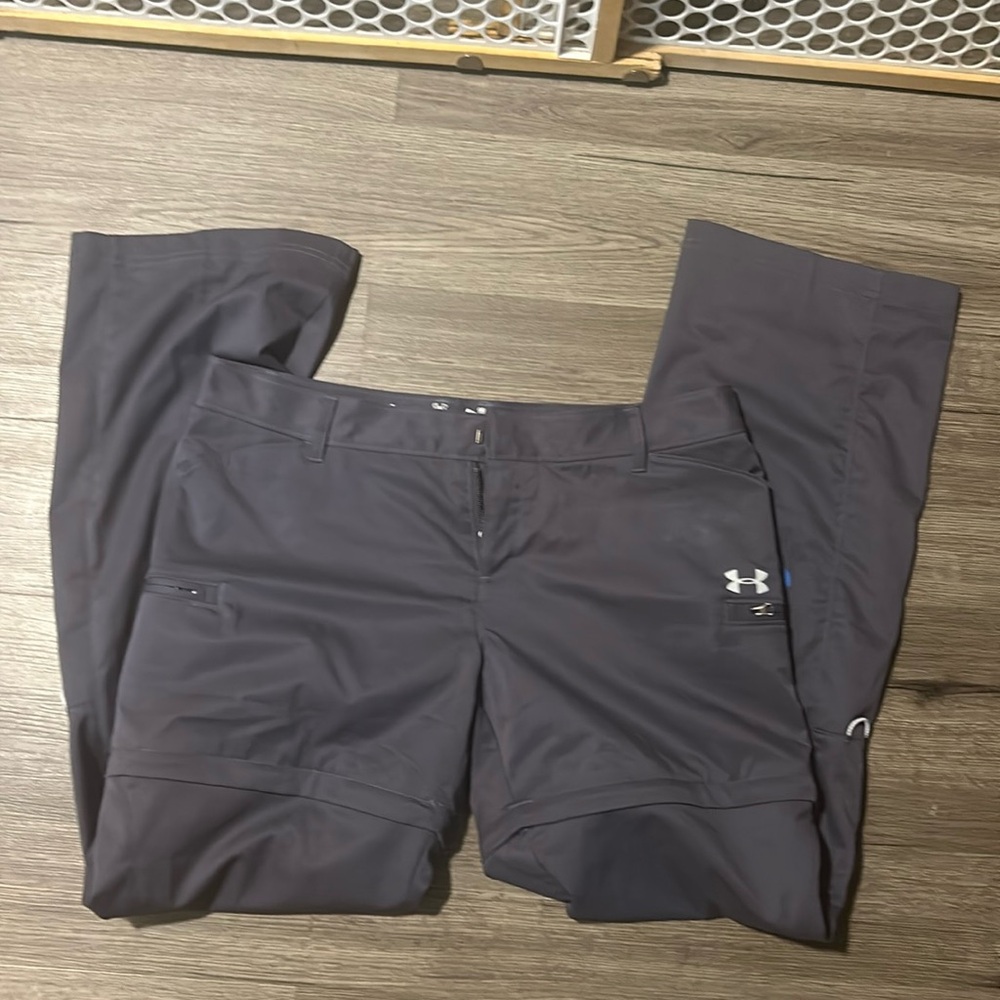 NWT womens under armour convertible fishing pants size 12